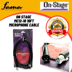 on stage mc12 10 10ft microphone cable (xlr xlr)