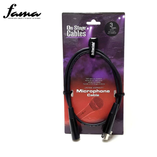 on stage mc12 3 3ft microphone cable (xlr to xlr)