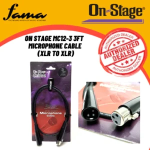 on stage mc12 3 3ft microphone cable (xlr to xlr)