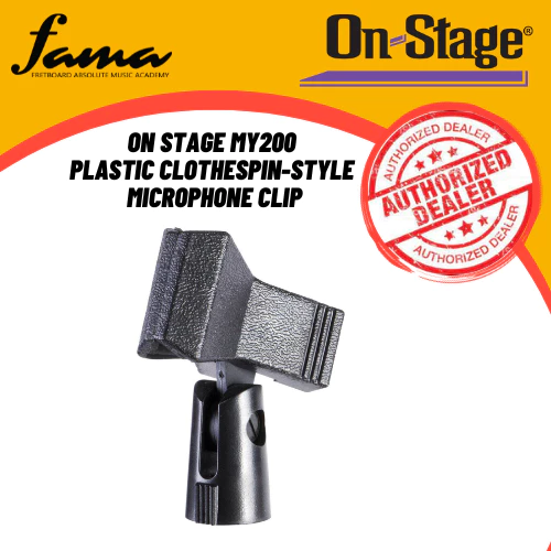 on stage my200 plastic clothespin style microphone clip