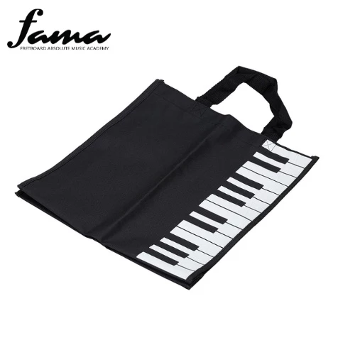 piano keys music handbag tote bag