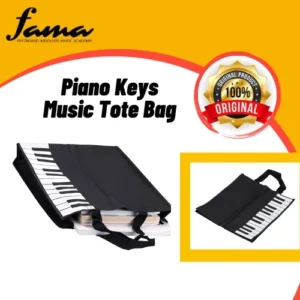 piano keys music handbag tote bag
