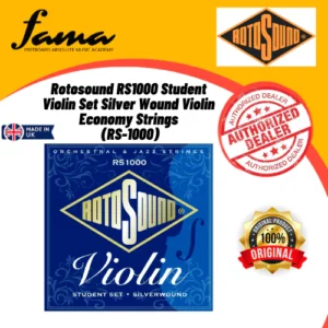 rotosound rs1000 student violin set silver wound violin economy strings (rs 1000)