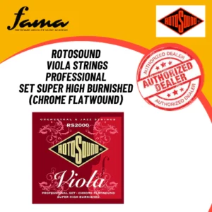 rotosound rs2000 viola strings professional set super high burnished (chrome flatwound)