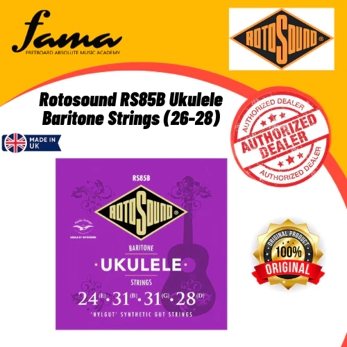 rotosound rs85b baritone nylgut synthetic gut ukulele strings set