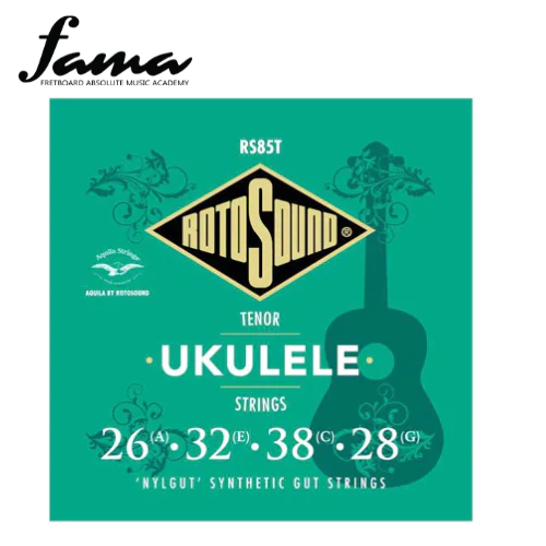 rotosound rs85t tenor nylgut synthetic gut ukulele strings set 2