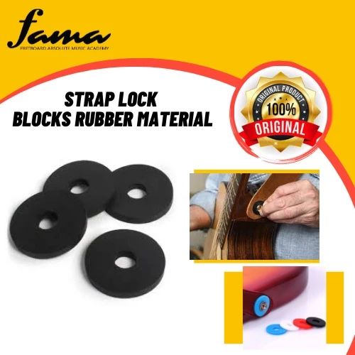strap block rubber material guitar bass acoustic ukulele parts
