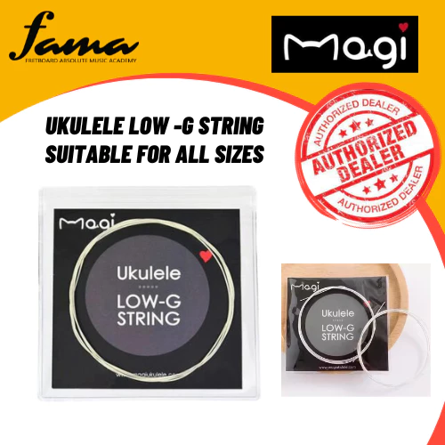 magi ukulele low g string suitable for all sizes tenor, concert, saprano, 21 23 26