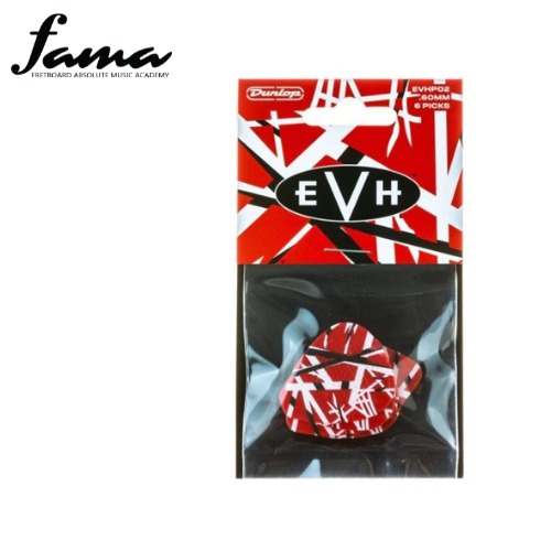dunlop evhp02 evh frankenstein guitar pick, 6 pack