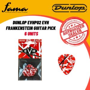 dunlop evhp02 evh frankenstein guitar pick, 6 pack