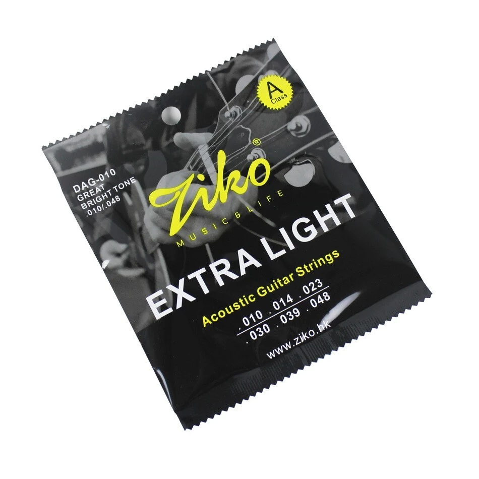 ziko dag010 acoustic guitar strings extra light 2
