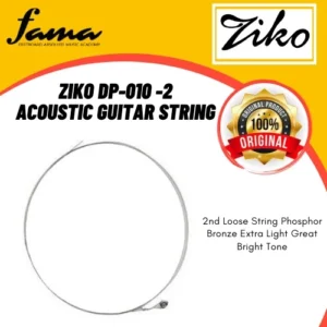 ziko dp 010 acoustic guitar 2nd loose string phosphor bronze extra light great bright tone