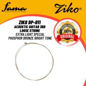 ziko dp 011 acoustic guitar 3rd loose string extra light special phosphor bronze bright tone (dp011)
