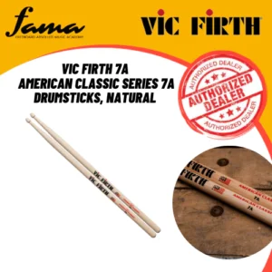 vic firth 5b american classic series 5b drumsticks, natural