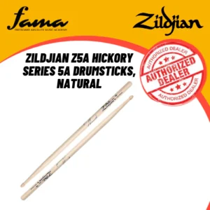zildjian z5a hickory series 5a drumsticks, natural