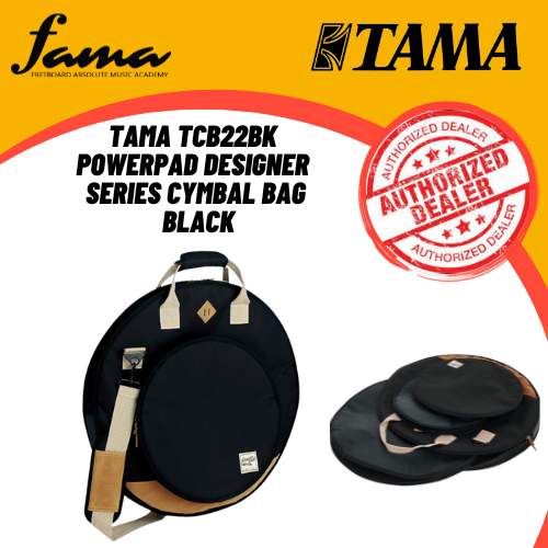 tama tcb22bk powerpad designer series cymbal bag, black tama tcb22bk powerpad designer series cymbal bag, black