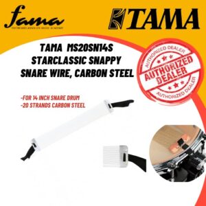 tama ms20sn14s starclassic snappy snare wire, carbon steel for 14inch snare drum
