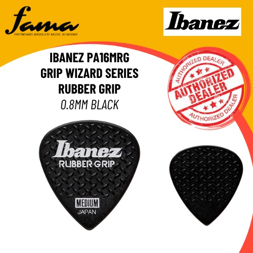 ibanez pa16mrg grip wizard series rubber grip 0.8mm black guitar pick ibanez pa16mrg grip wizard series rubber grip 0.8mm black guitar pick