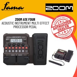 zoom a1x four acoustic instrument multi effect processor pedal (a1xfour a1 x four)