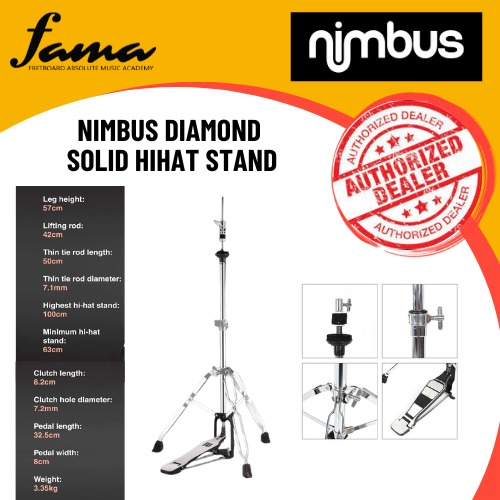nimbus diamond solid hihat stand for drum nimbus diamond solid hihat stand for drum