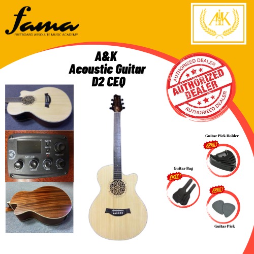 a&k d2 ceq 41" acoustic guitar with eq a&k d2 ceq 41" acoustic guitar with eq
