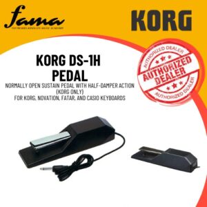 korg ds 1h pedal normally open sustain pedal with half damper action (korg only) for korg, novation, fatar