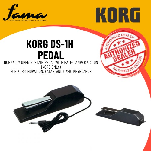 korg ds 1h pedal normally open sustain pedal with half damper action (korg only) for korg, novation, fatar korg ds 1h pedal normally open sustain pedal with half damper action (korg only) for korg, novation, fatar