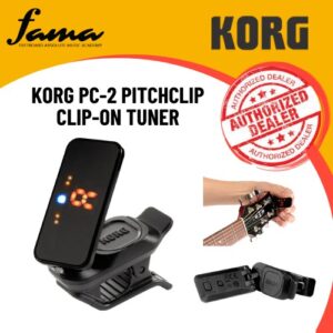 korg pitch clip 2+ tuner clip on chromatic guitar/bass tuner with color led display