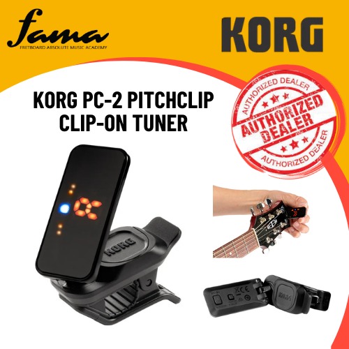 korg pitch clip 2+ tuner clip on chromatic guitar/bass tuner with color led display korg pitch clip 2+ tuner clip on chromatic guitar/bass tuner with color led display