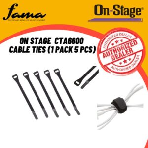 on stage cta6600 cable ties (1 pack 5 pcs)