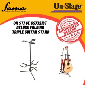 On Stage GS7321BT  Deluxe Folding  Triple Guitar Stand