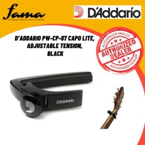 d’addario pw cp 07 capo lite, adjustable tension, black