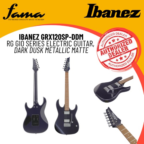 ibanez grx120sp ddm rg gio series electric guitar, dark dusk metallic matte ibanez grx120sp ddm rg gio series electric guitar, dark dusk metallic matte