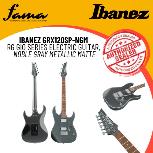 ibanez grx120sp ngm rg gio series electric guitar, noble gray metallic matte ibanez grx120sp ngm rg gio series electric guitar, noble gray metallic matte