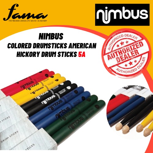 nimbus colored drumsticks american hickory drum sticks 5a drum set