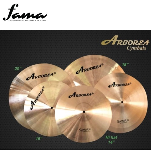 arborea cymbals b8 samurai series set 14"16"18"20" cymbal sets acoustic drum