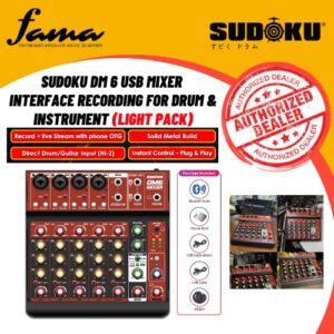 sudoku dm 6 usb mixer interface recording for drum & instrument (light pack)