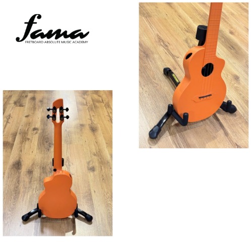 sqoe sq u og carbon fiber concert ukulele, orange