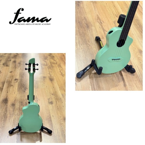 sqoe sq u gr carbon fiber concert ukulele, melbourne green