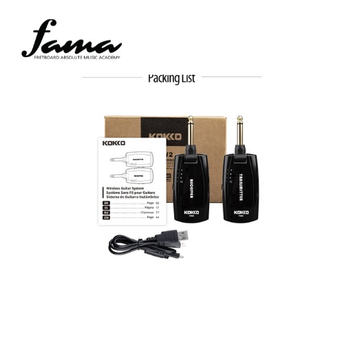 flanger kokko fw 2 guitar wireless system battery life: up to 7 hours of playtime flanger kokko fw 2 guitar wireless system battery life: up to 7 hours of playtime