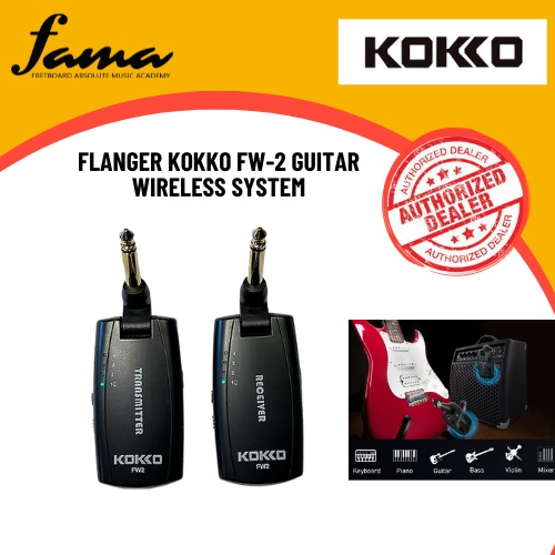 flanger kokko fw 2 guitar wireless system battery life: up to 7 hours of playtime flanger kokko fw 2 guitar wireless system battery life: up to 7 hours of playtime