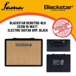 blackstar debut15e blk 2x3in 15 watt electric guitar amp, black