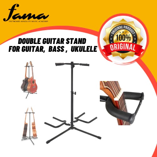 double adjustable guitar stand with 2 holder for acoustic electric classical bass double adjustable guitar stand with 2 holder for acoustic electric classical bass