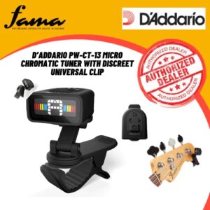 d’addario pw ct 13 micro chromatic tuner with discreet universal clip