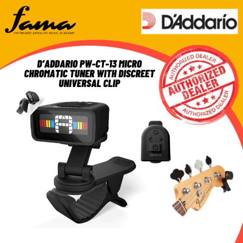 d’addario pw ct 13 micro chromatic tuner with discreet universal clip d’addario pw ct 13 micro chromatic tuner with discreet universal clip