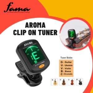 aroma at 101 clip on tuner for guitar bass ukulele electronic tuning