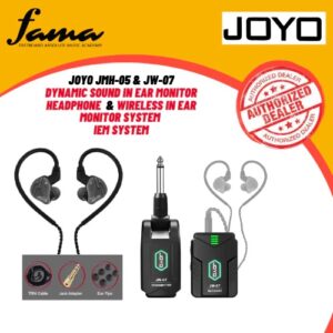 joyo jmh 05 & jw 07 dynamic sound in ear monitor headphone & wireless in ear monitor system iem system