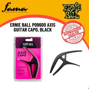 ernie ball p09600 axis guitar capo, black
