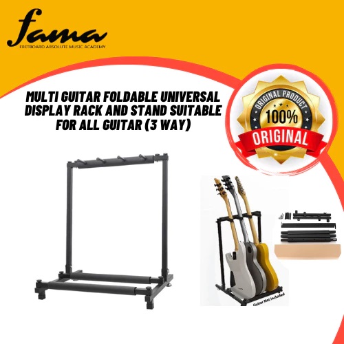multi guitar foldable universal display rack and stand suitable for all guitar (3 way) multi guitar foldable universal display rack and stand suitable for all guitar (3 way)