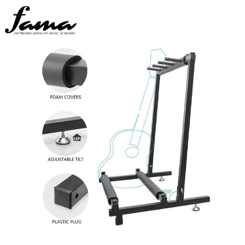 multi guitar foldable universal display rack and stand suitable for all guitar (3 way) multi guitar foldable universal display rack and stand suitable for all guitar (3 way)